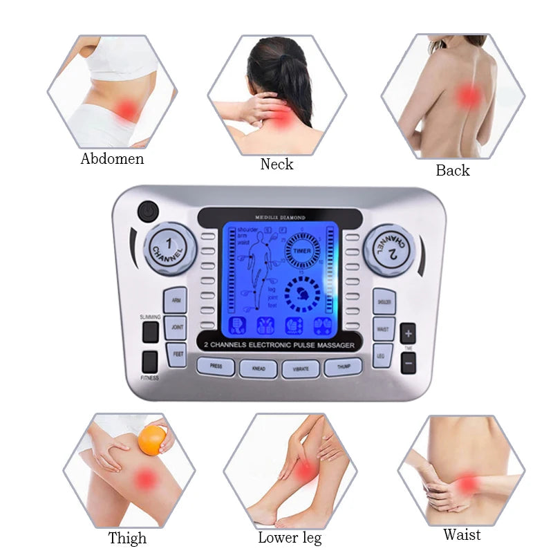 TENS and EMS Muscle Stimulator with Pads