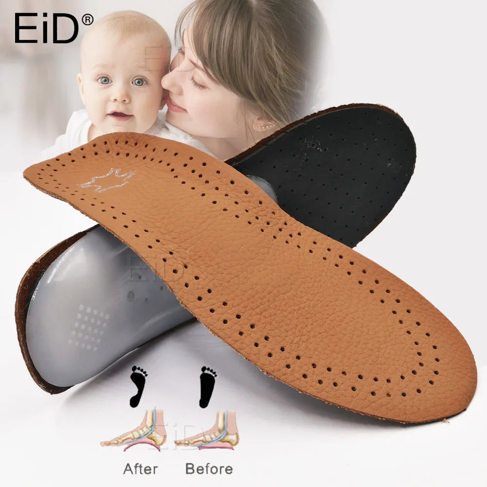 Leather Arch Support Insoles for Kids