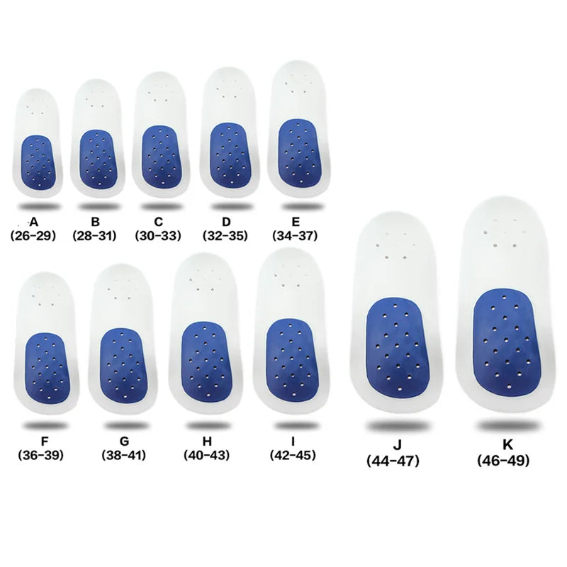 3/4-Length Arch Support Insoles with Cushioning