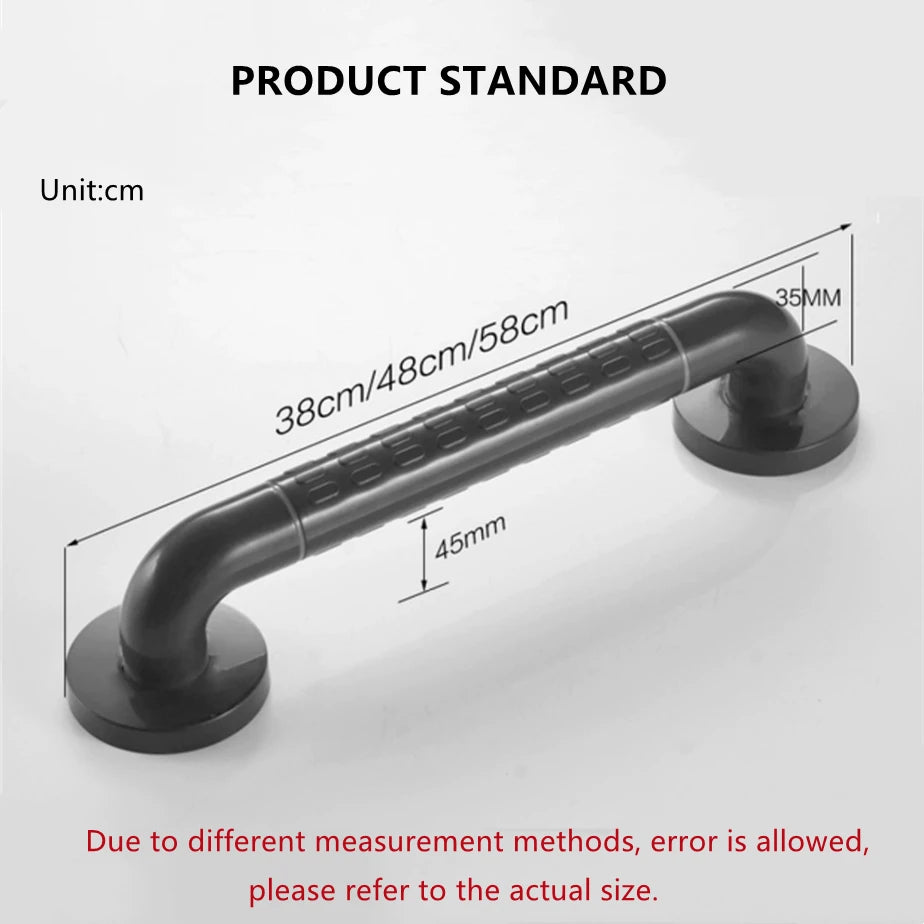 Stainless Steel Bathroom Handrail with Non-Slip Handle