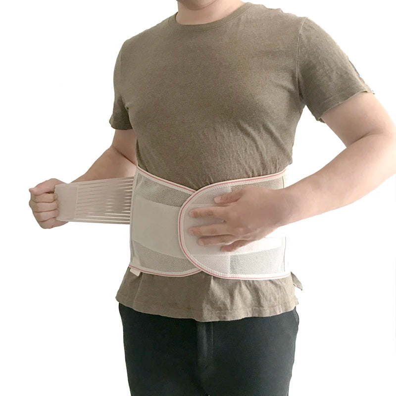 Breathable Lumbar Back Brace for Men and Women
