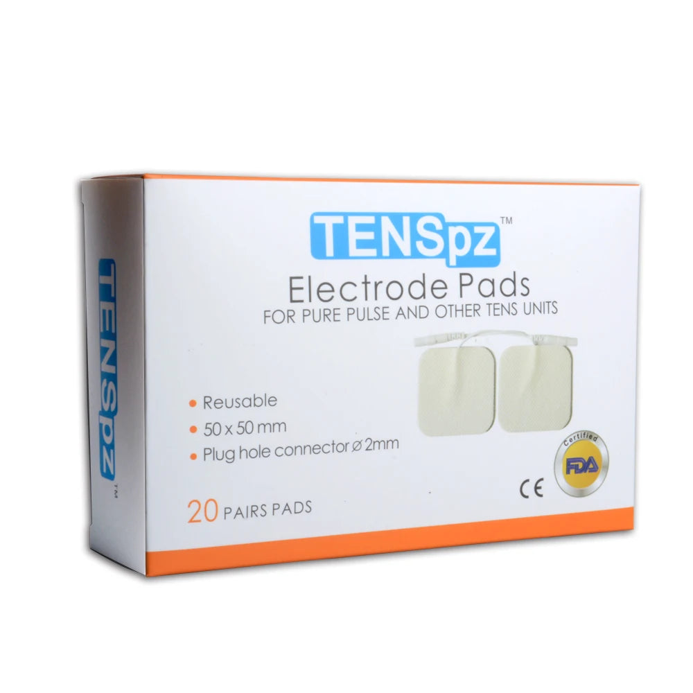 TENS Electrode Pads with Conductive Gel, 20 Pairs