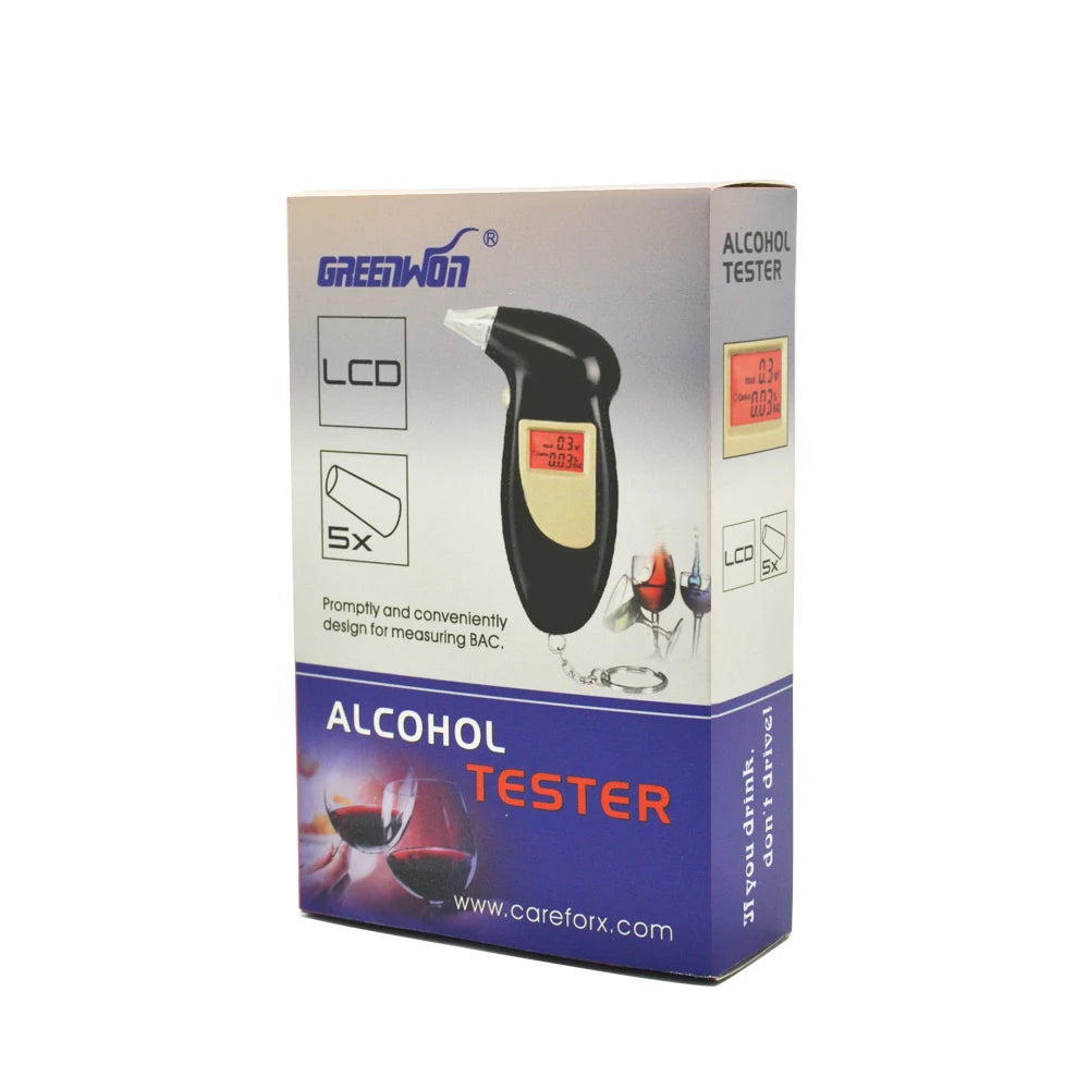 Medwell Breathalyzer Keychain, Digital Alcohol Tester with LCD