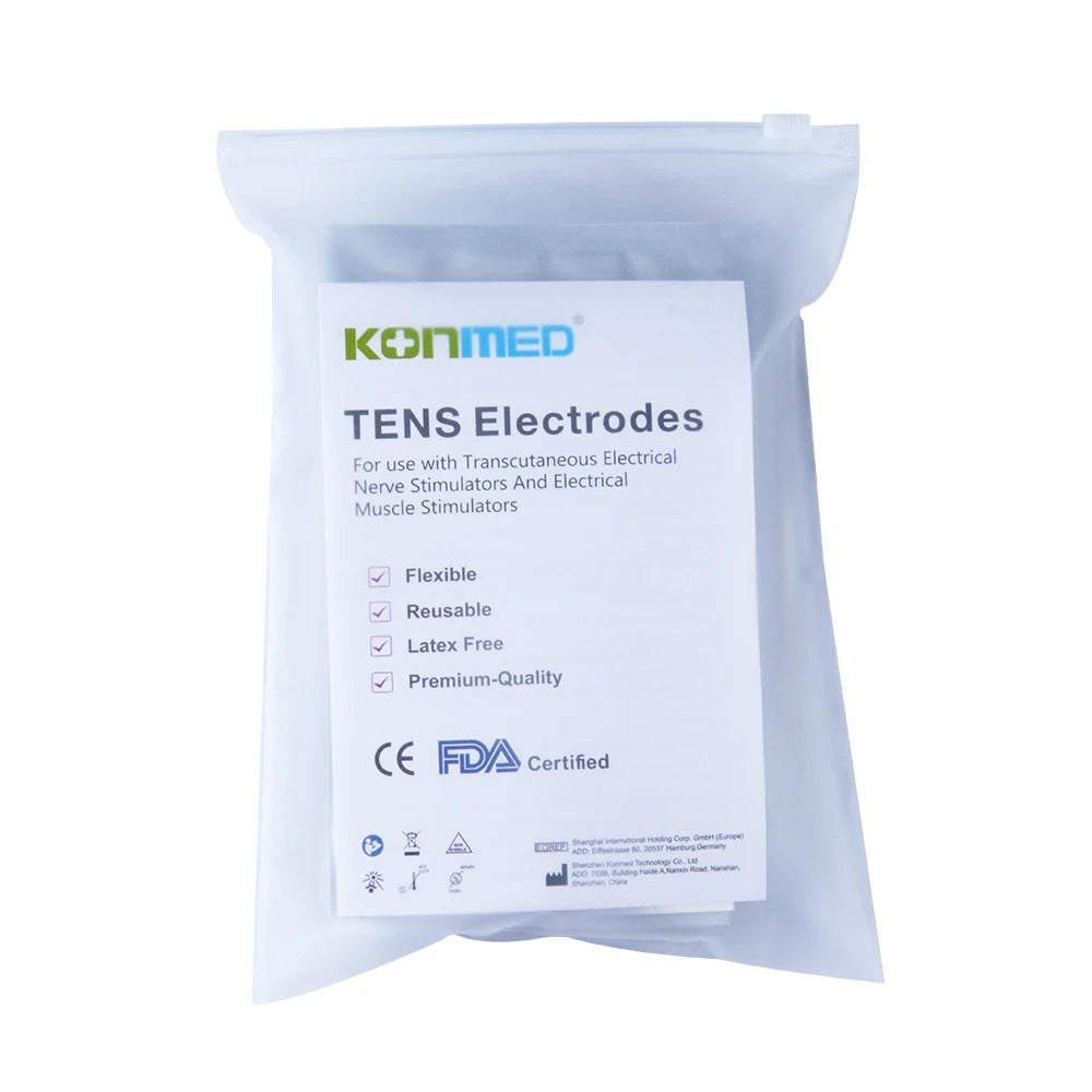 TENS Electrode Pads, 10 Pairs, 5 x 10 cm
