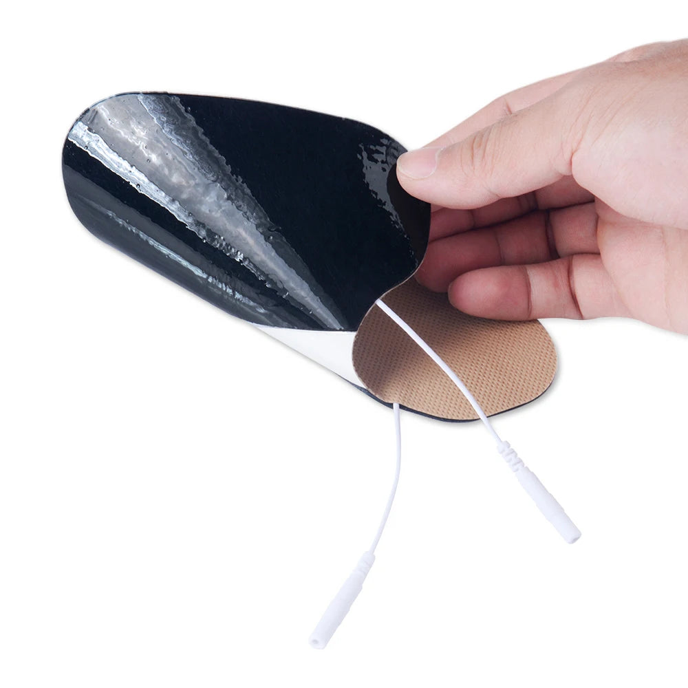 Large TENS Electrode Pads, 4-Piece Set, 2.0 mm Plug Hole