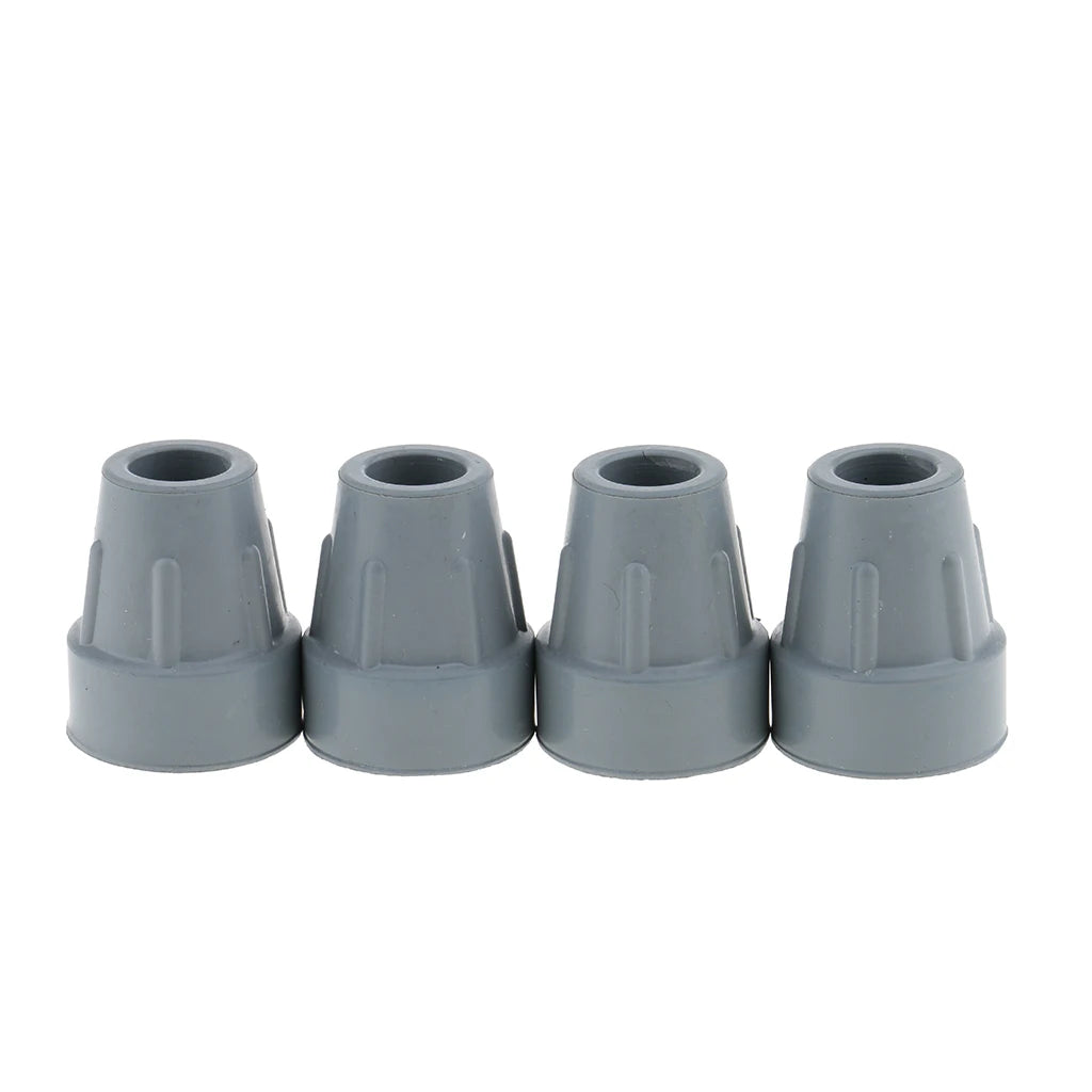 Medwell 4-Piece Anti-Skid Rubber Tips for Canes and Crutches