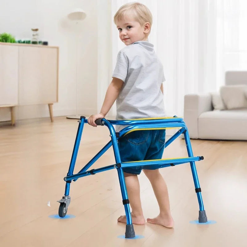 Foldable Four-Wheel Walker for Children