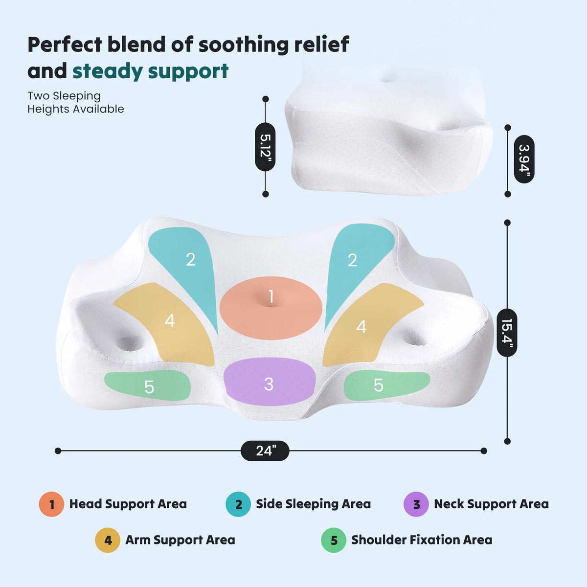 Memory Foam Cervical Contour Pillow