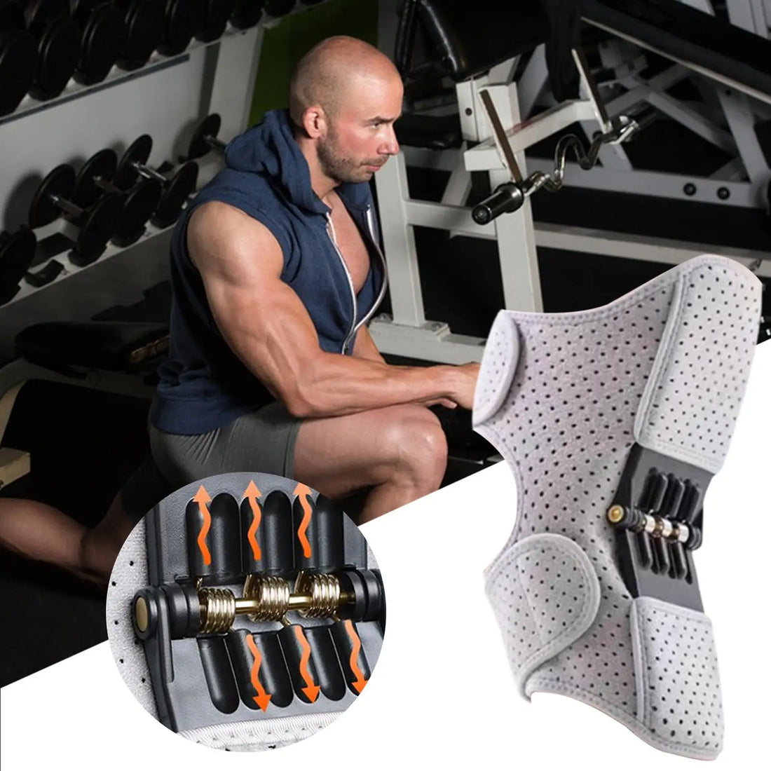 Adjustable Knee Brace with Patella Pad