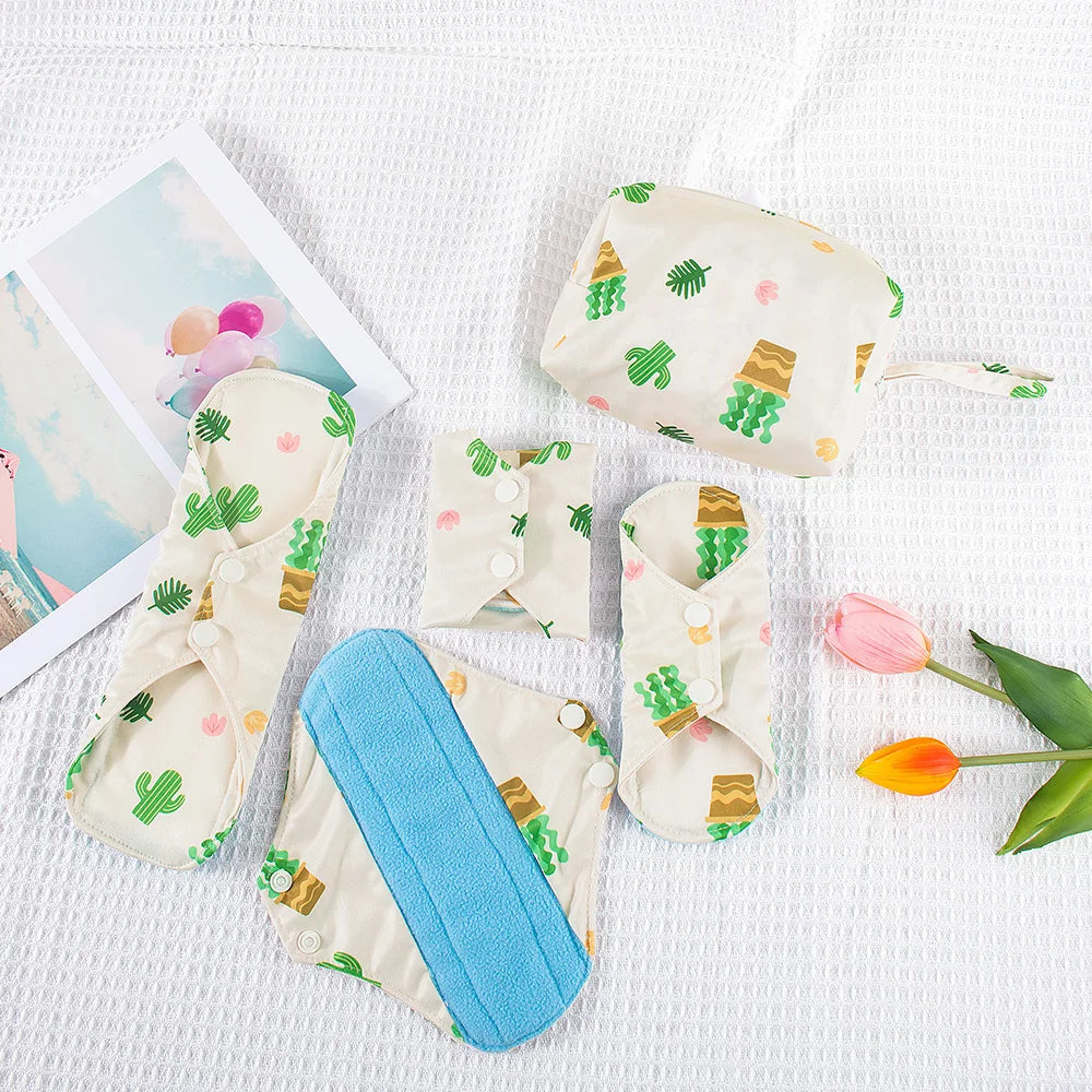 Reusable Polar Fleece Pads with Mini Wet Bag
