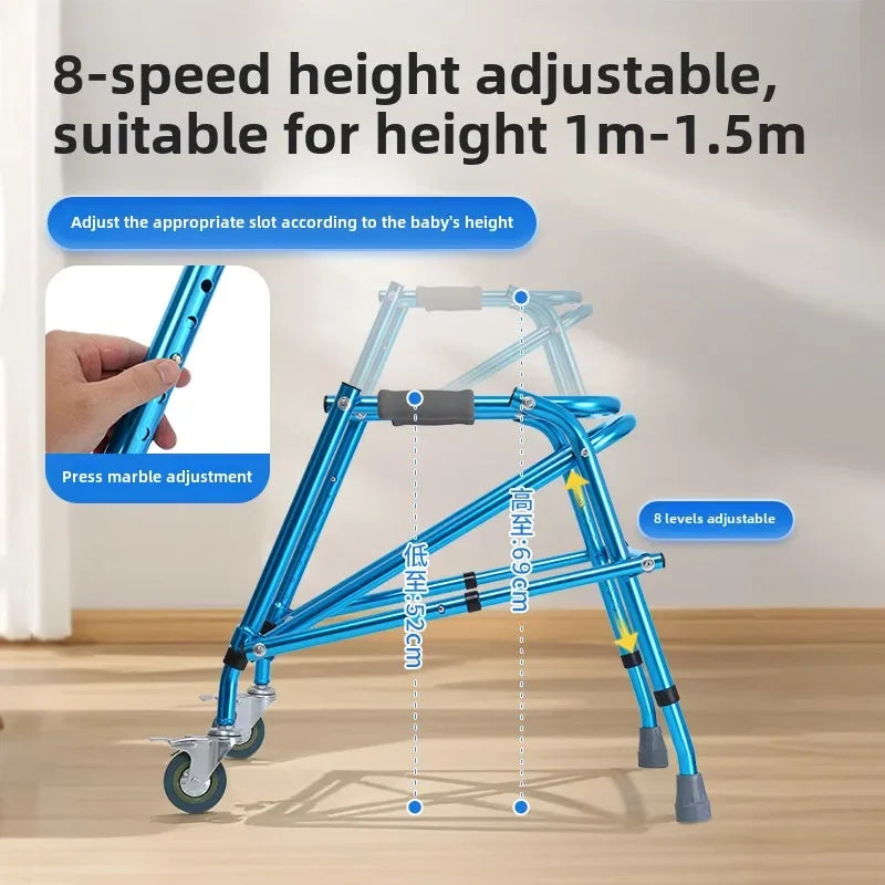 Foldable Four-Wheel Walker for Children