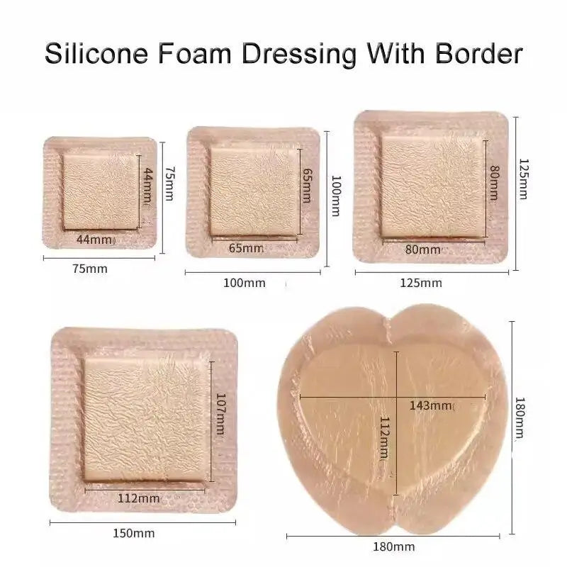 Sterile Silicone Foam Wound Dressing Pad