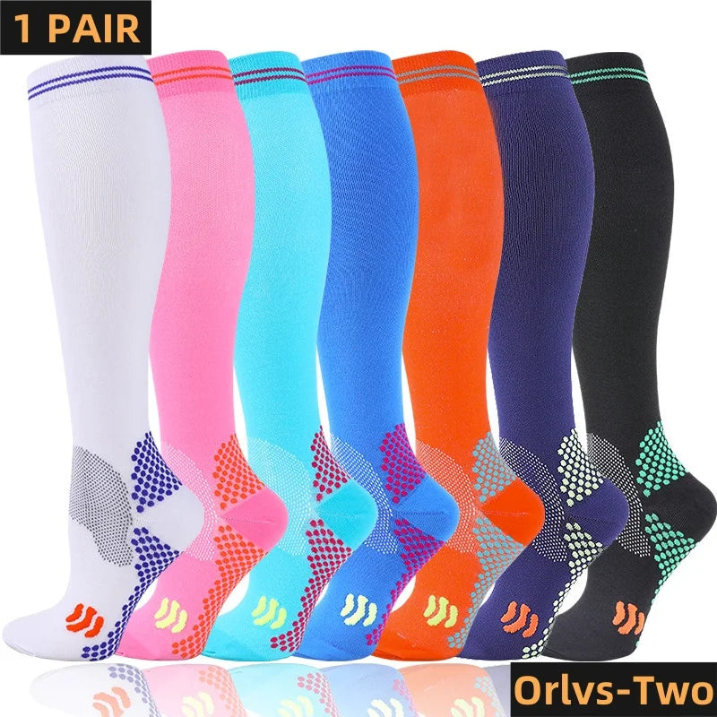 Unisex Knee-High Compression Socks, 20–30 mmHg