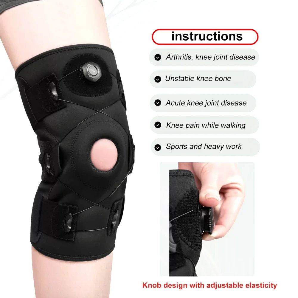 Adjustable Hinged Knee Brace for Men and Women