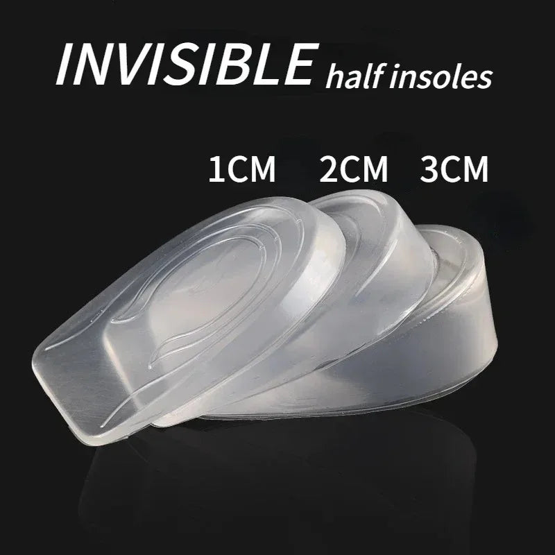 Transparent Gel Heel Lifts, 1 cm or 3 cm