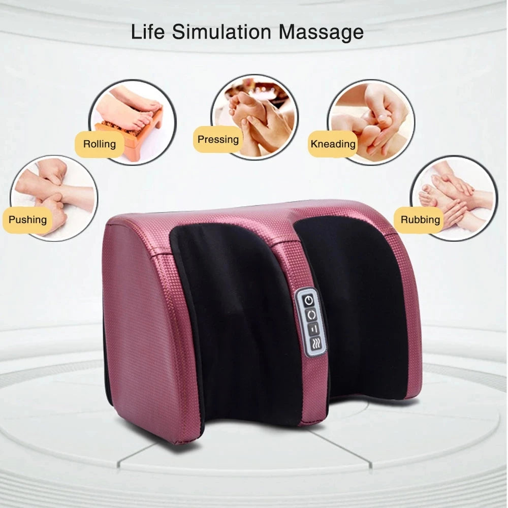 Electric Foot Massager with Heated Rollers