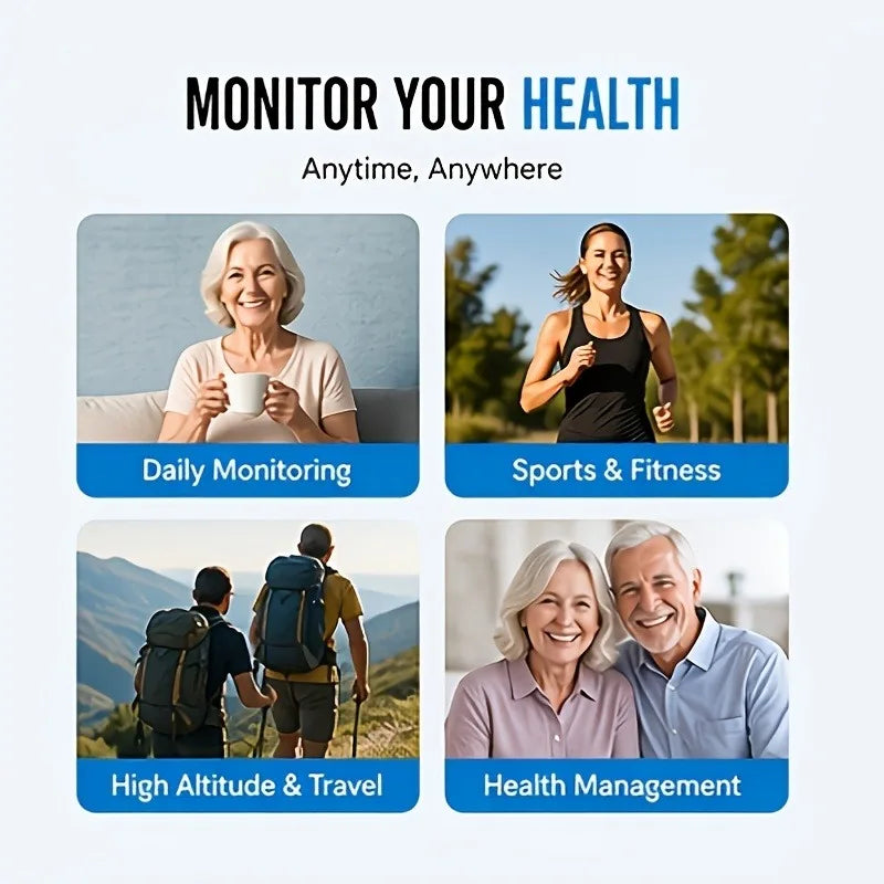 Fingertip Pulse Oximeter with OLED Display, SpO2 and Heart Rate