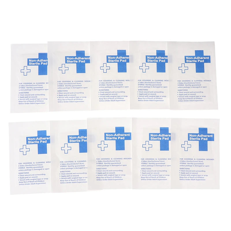 10-Piece Waterproof Non-Adherent Gauze Pads