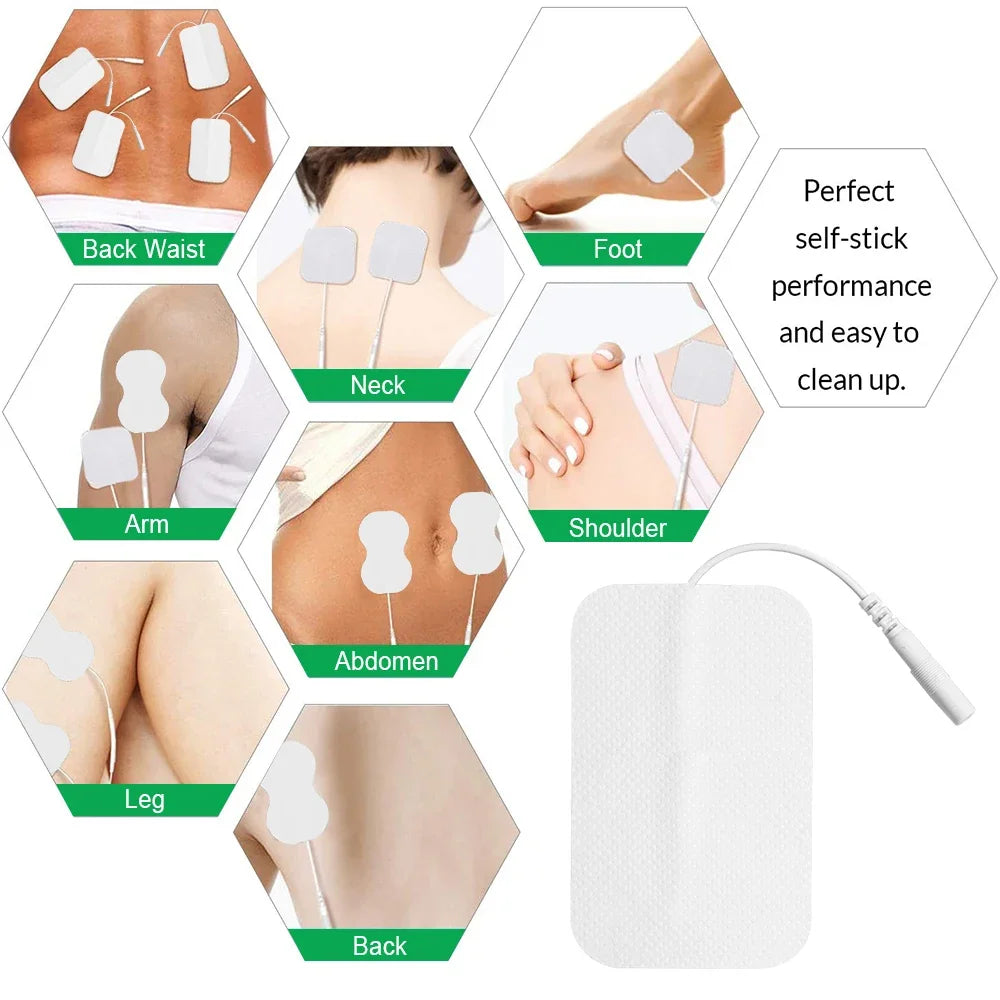 Reusable TENS EMS Electrode Pads with Conductive Gel