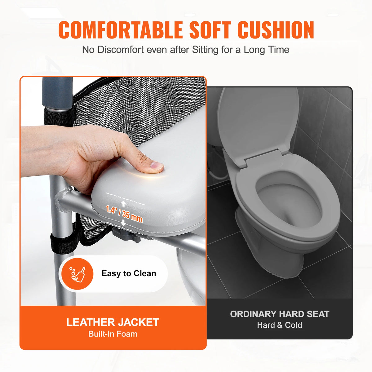 Raised Toilet Seat with 7 Height Settings