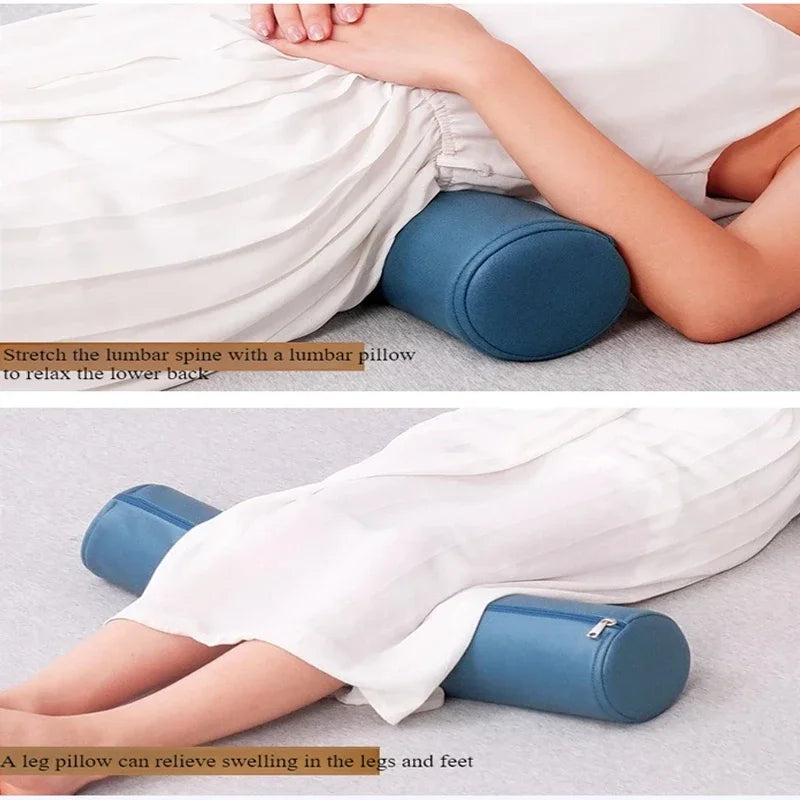 Cylindrical Cushion Cover for Neck, Back and Knees