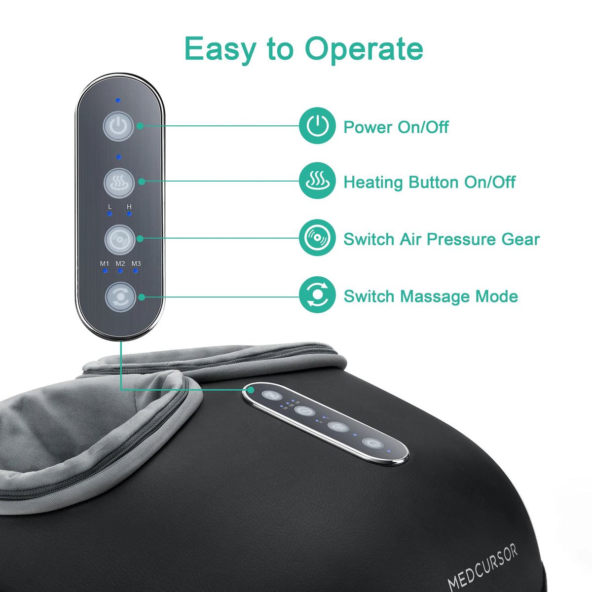 Shiatsu Foot Massager with Heat and Rollers