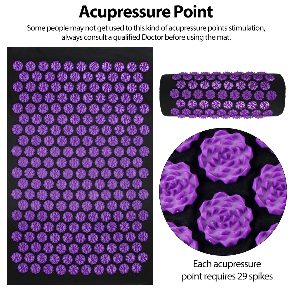 Acupressure Mat and Cushion for Body Use