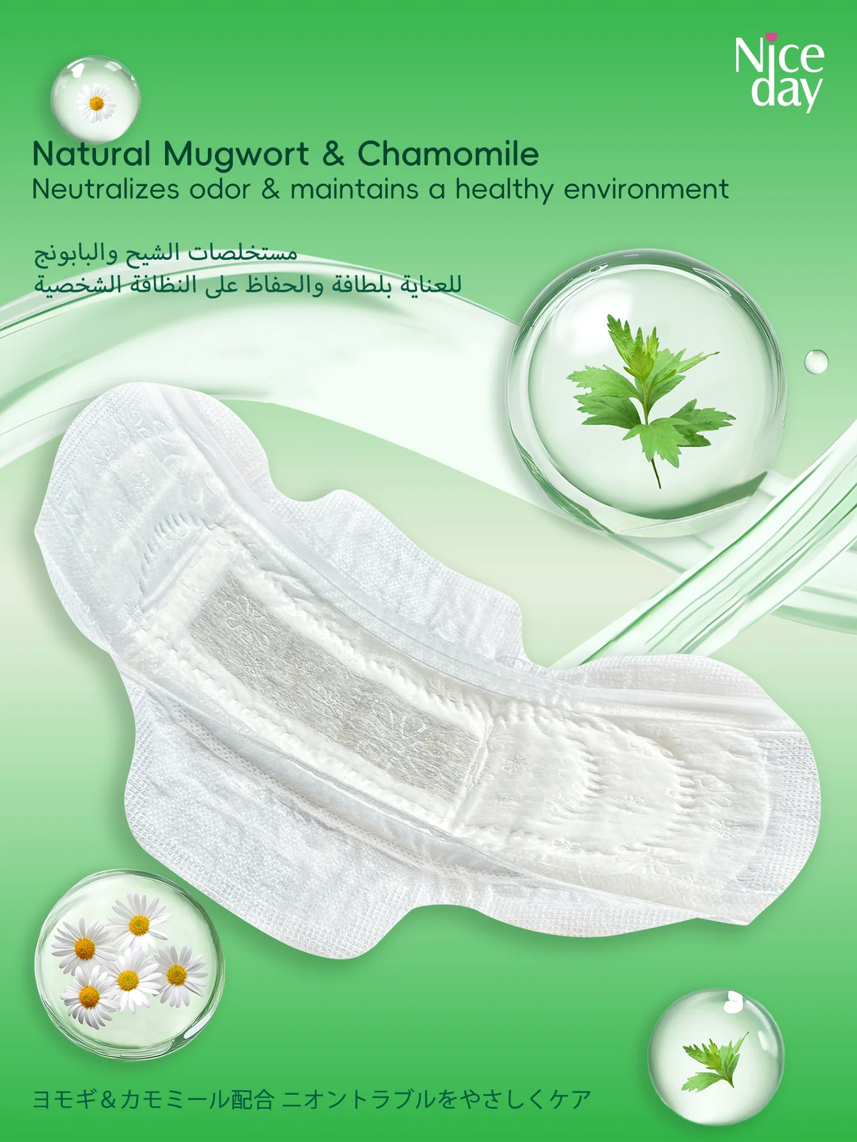 Mild Incontinence Pads for Urine and Menstrual Fluid