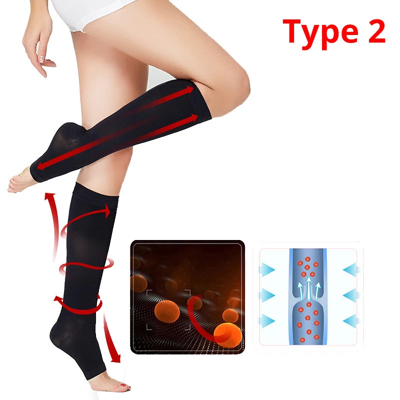 Unisex Knee-High Compression Stockings