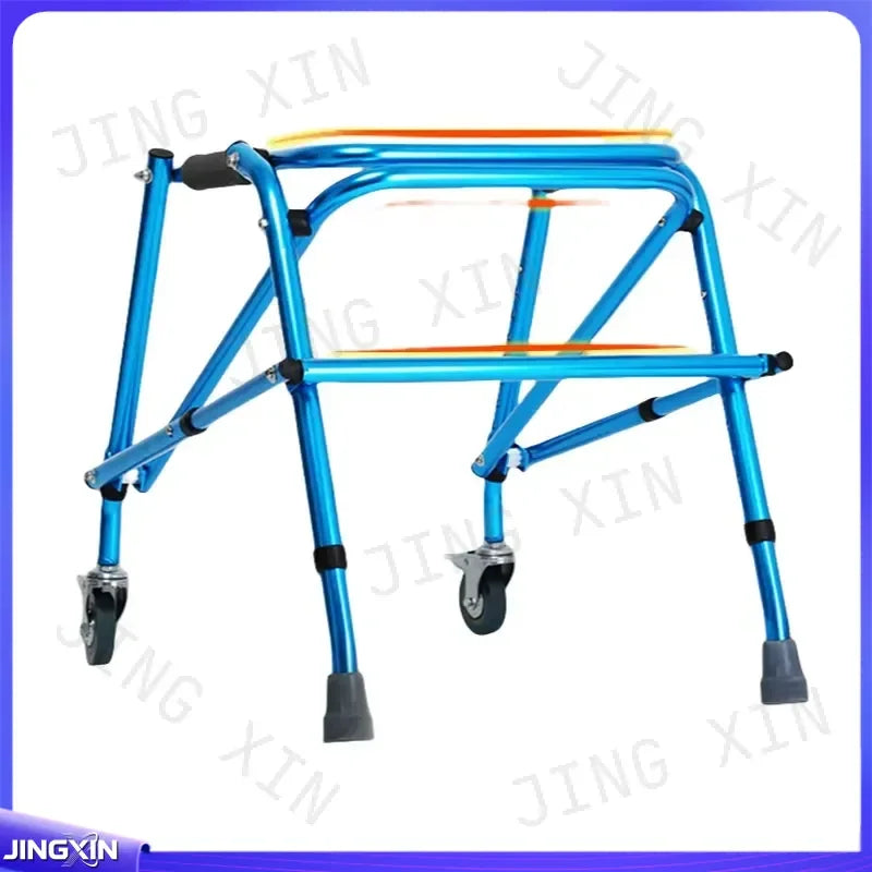 Adjustable Aluminum Child Walker with Two Casters