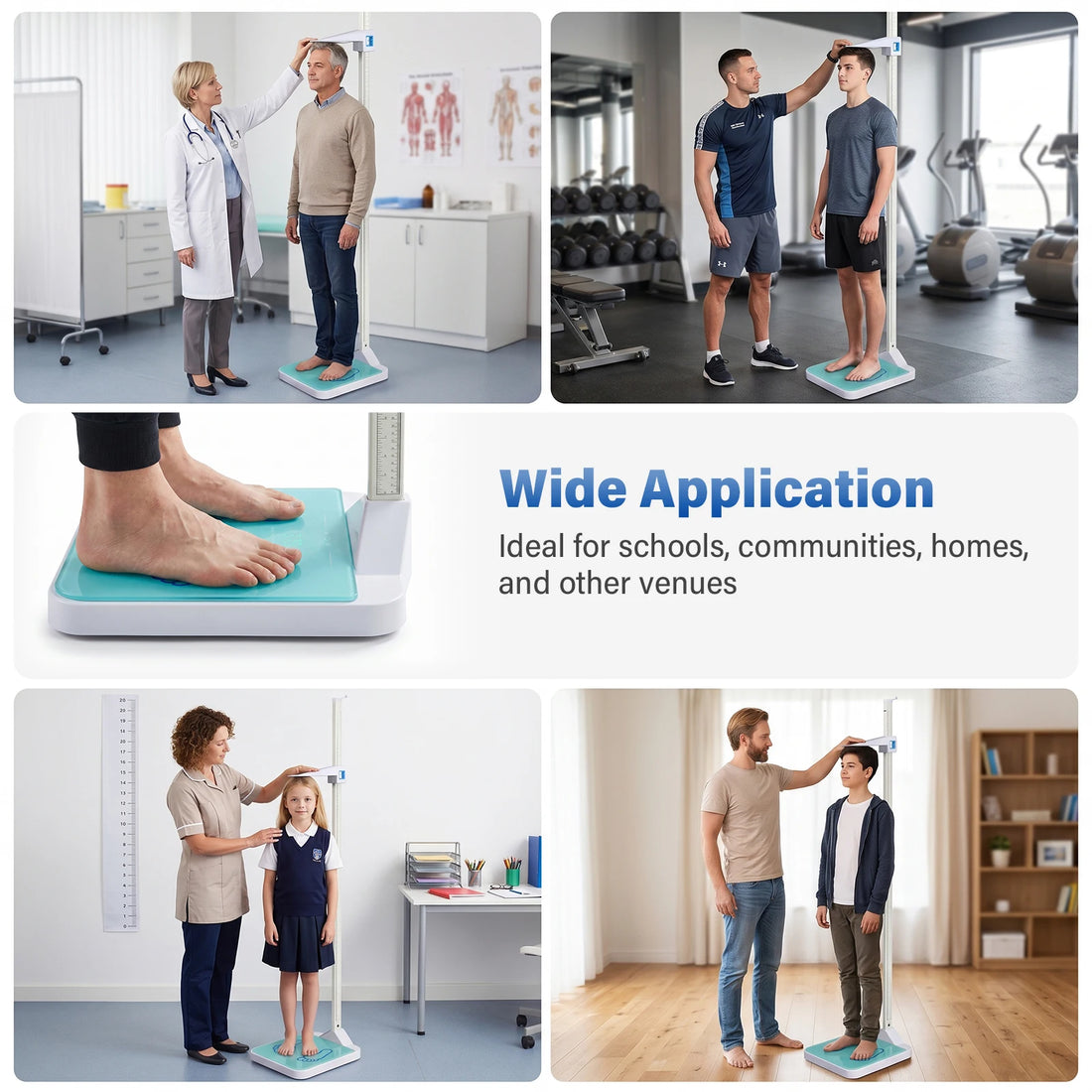 Digital Physician Scale with Height Rod