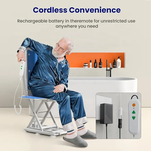 Electric Bathtub Lift Chair, Motorized Seat for Bath Transfers