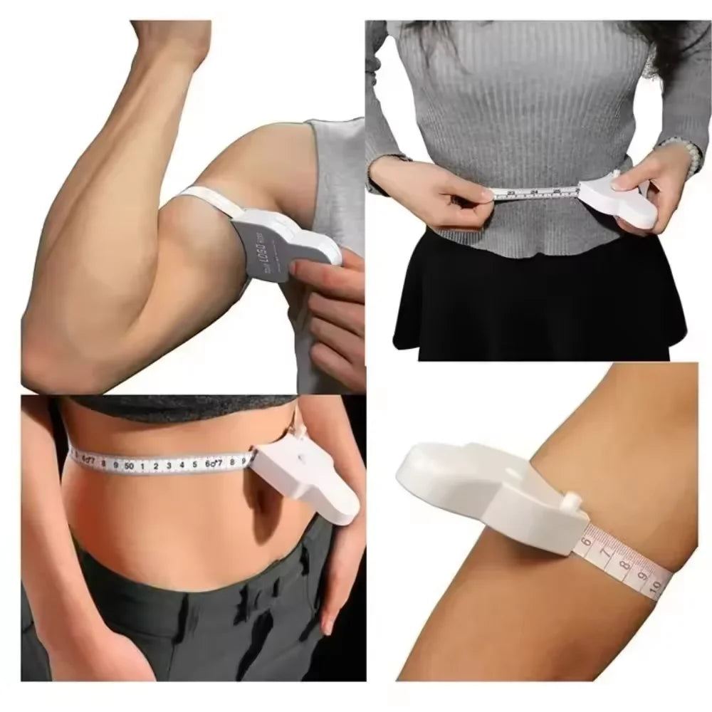 Automatic Retractable Body Measuring Tape, White Centimeter Tape