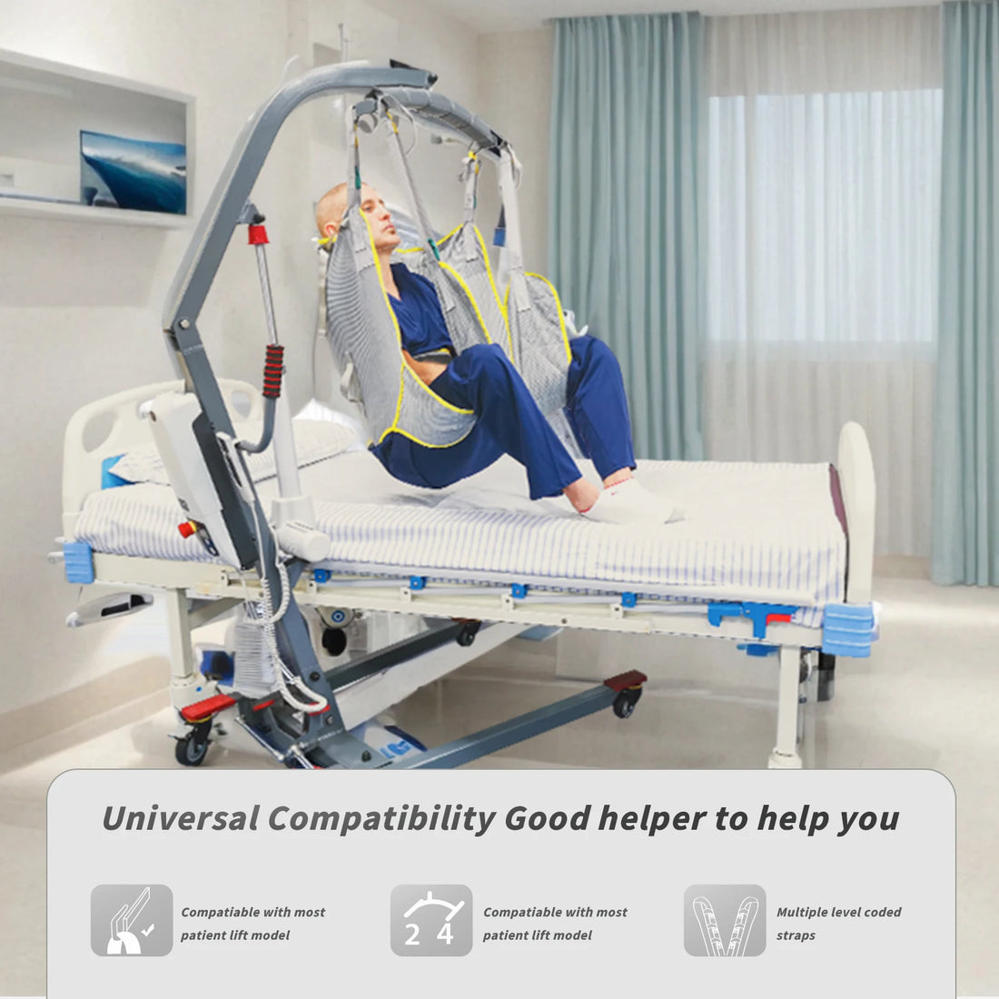 230kg Mesh Hygiene Lift Sling for Patient Transfers
