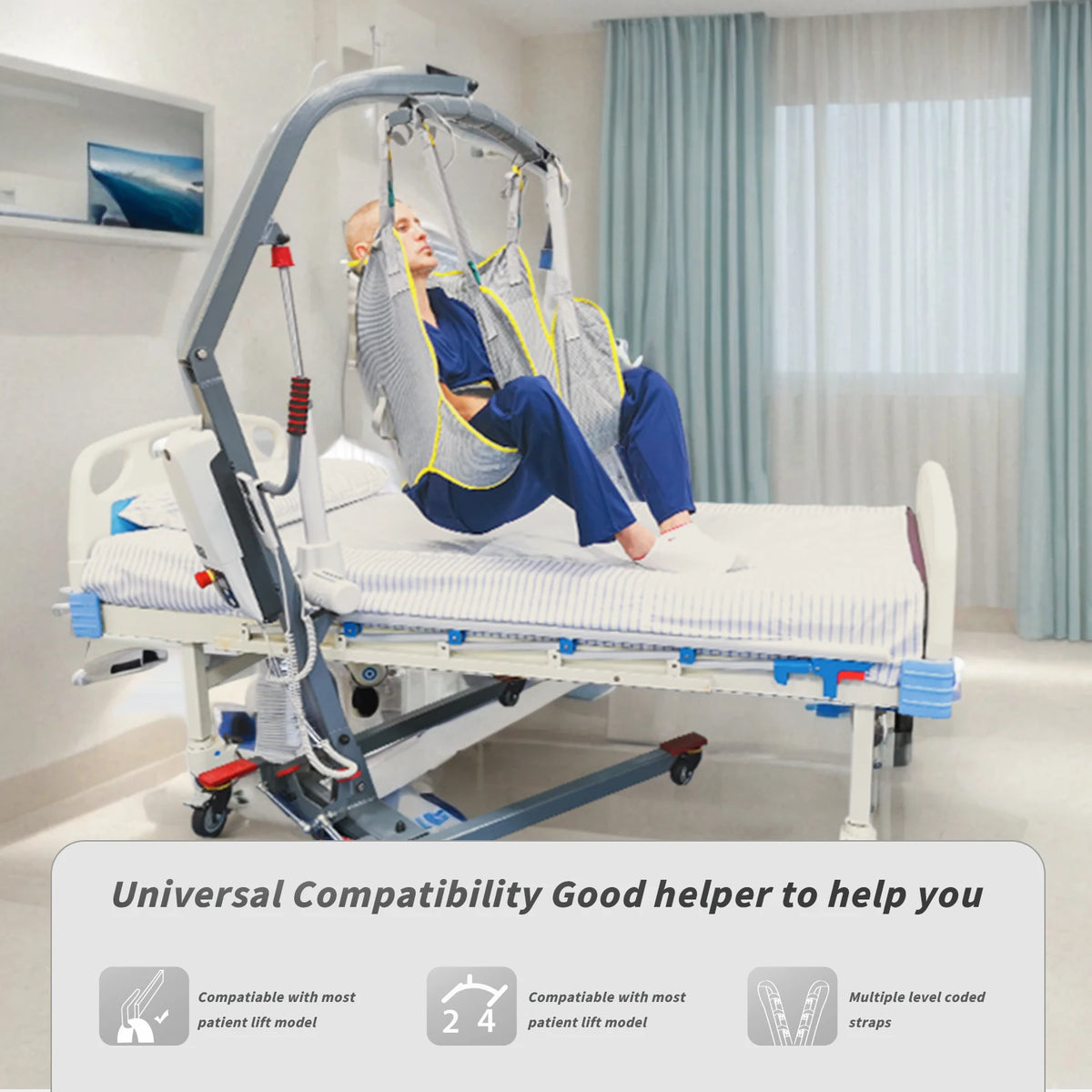 230kg Mesh Hygiene Lift Sling for Patient Transfers