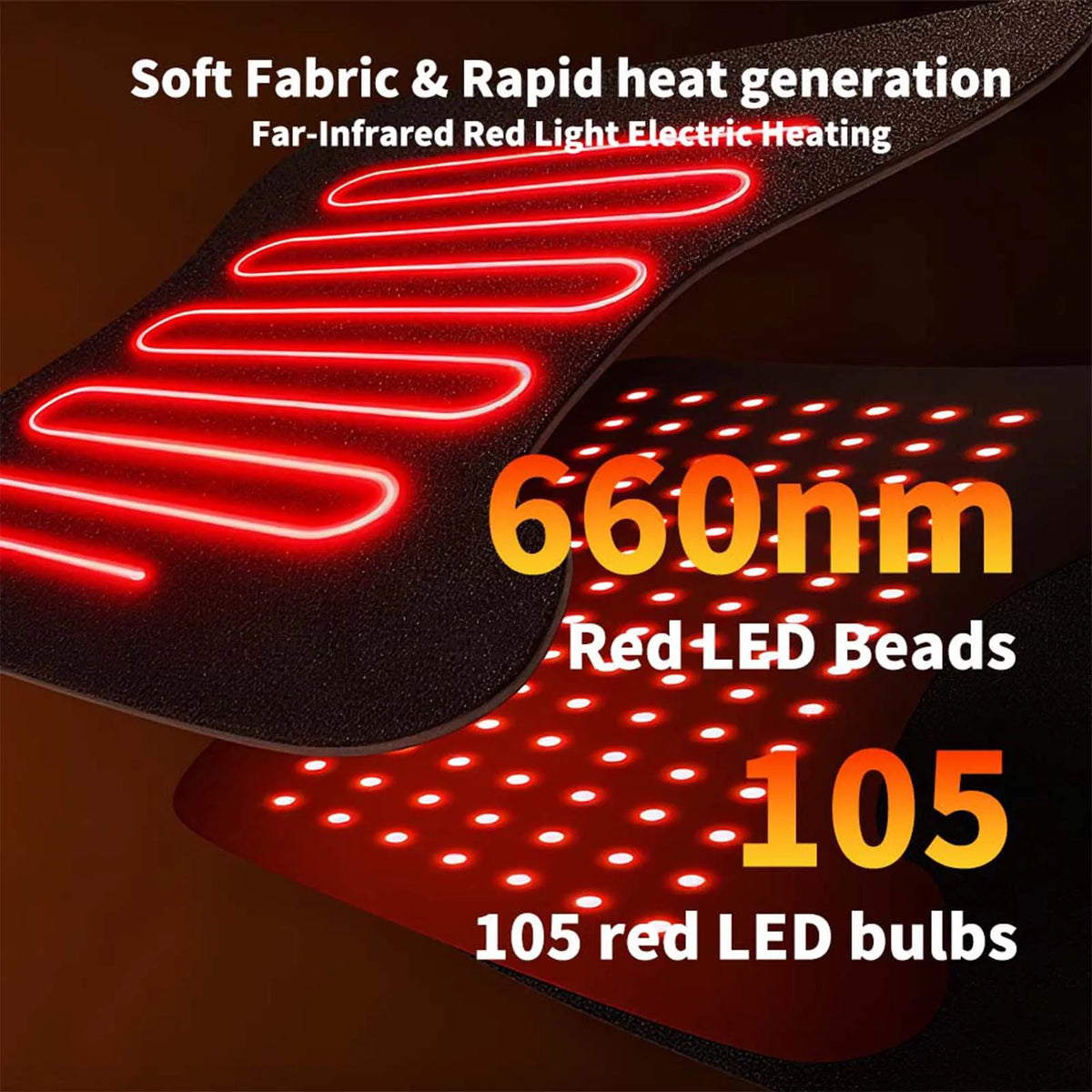 Cordless Heated Hip Support Wrap with Vibration
