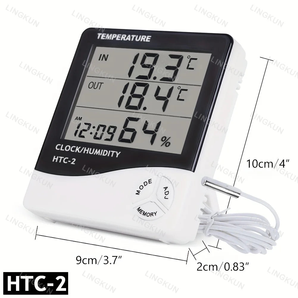 LCD Digital Thermometer and Hygrometer for Indoor Rooms