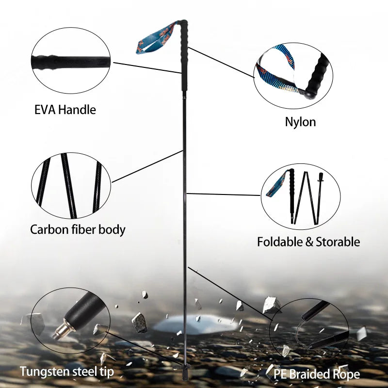 Folding Trekking Poles with Storage Bag
