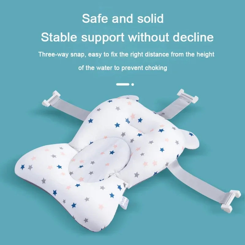 Foldable Baby Bath Seat with Adjustable Support