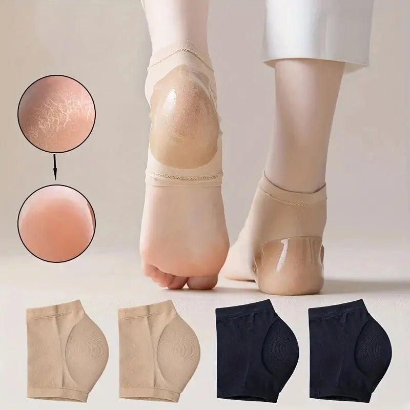 1 Pair High-Elasticity Silicone Ankle Compression Support Socks