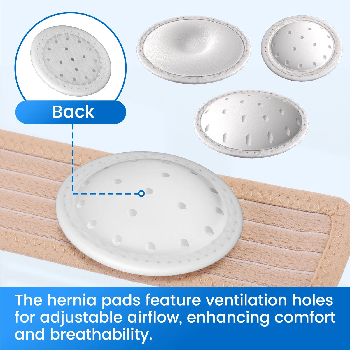 Infant Umbilical Hernia Belt with 3 Pads