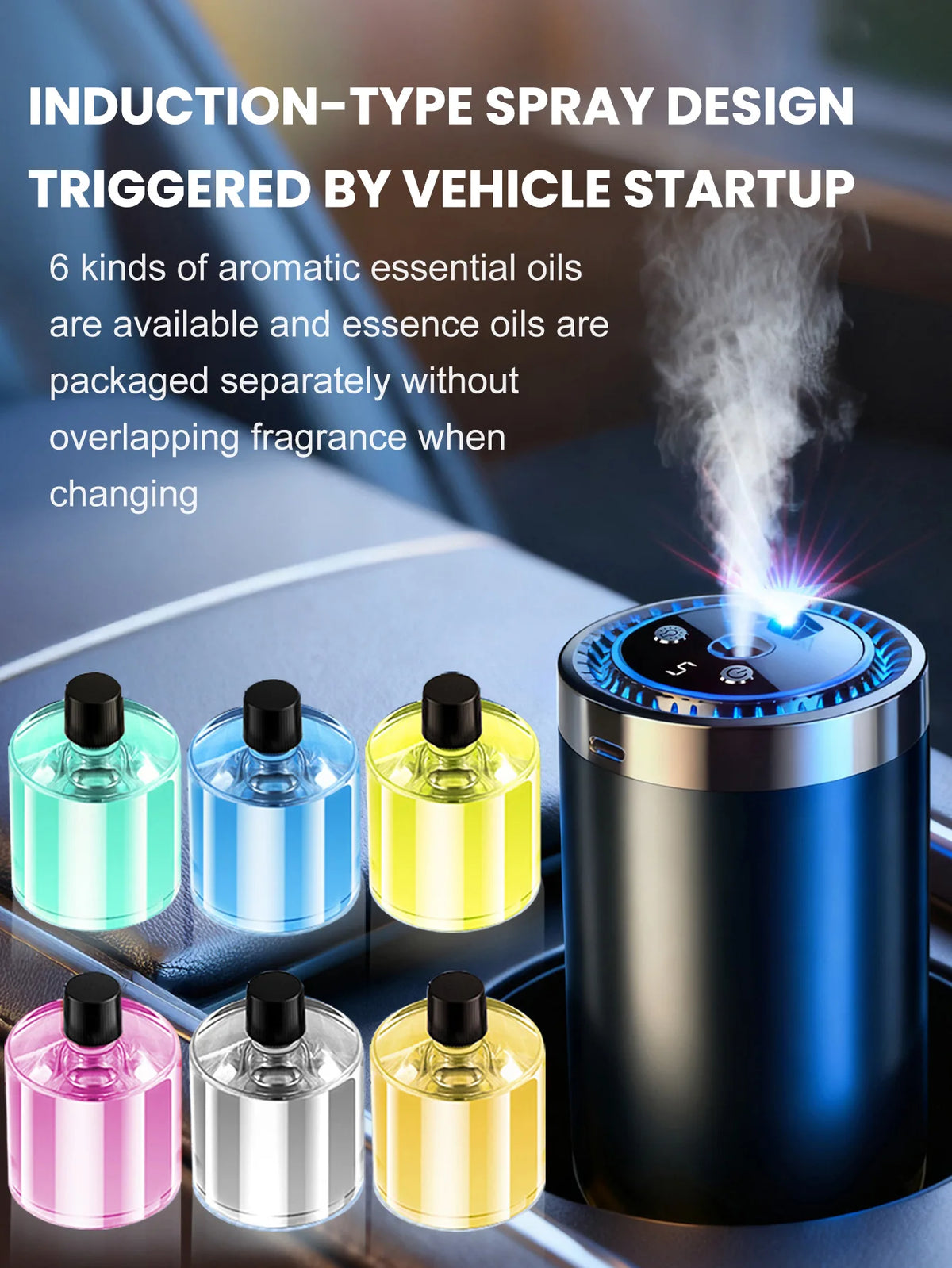 Rechargeable Aroma Diffuser with Starry-Sky Lights