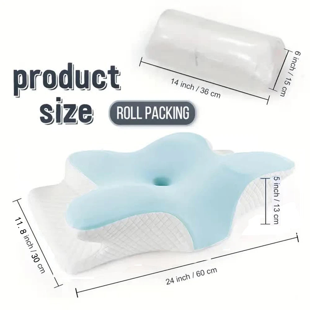 Butterfly-Shaped Memory Foam Neck Pillow