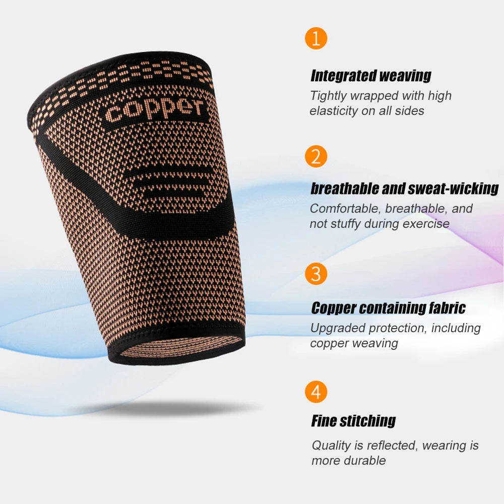 Anti-Slip Thigh Compression Sleeves for Sports