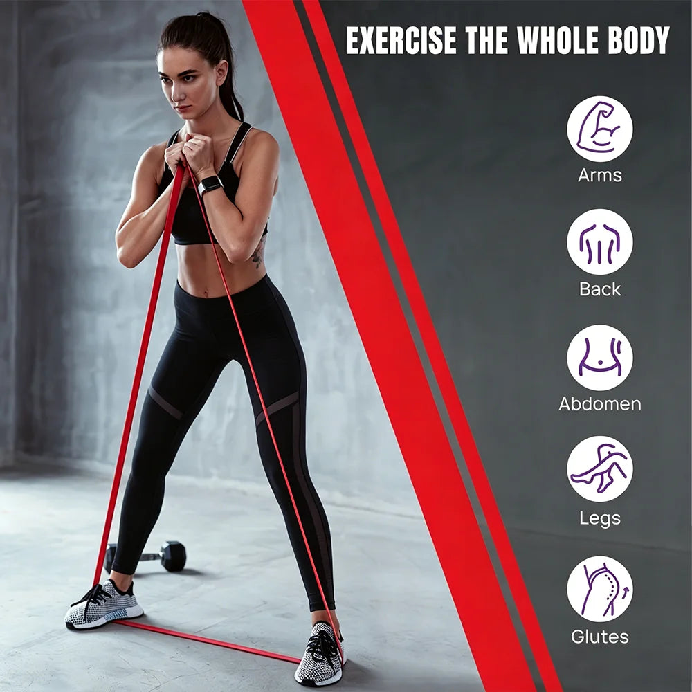 10-Piece Resistance Bands Set with Pull Straps