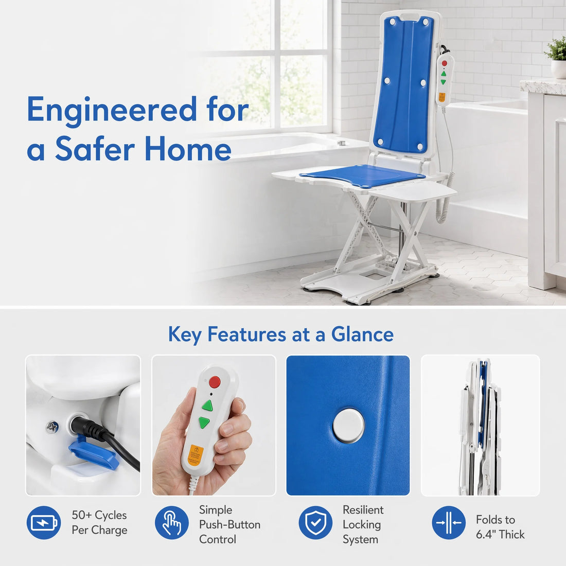 Electric Bath Lift with Remote Control