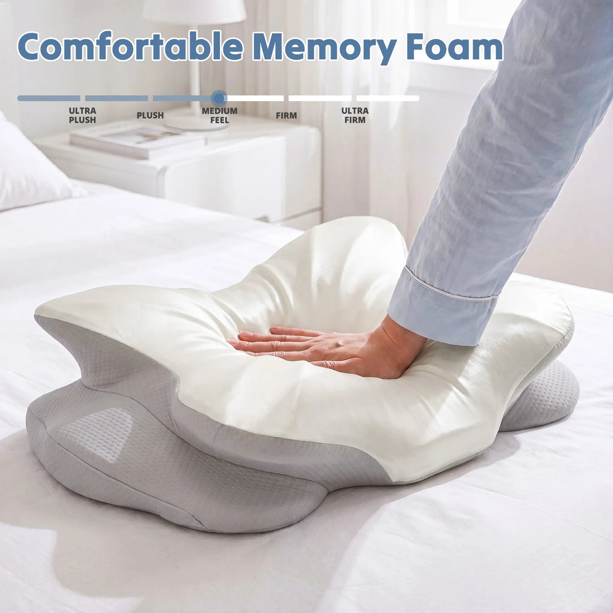 Memory Foam Cervical Pillow with Cooling Cover