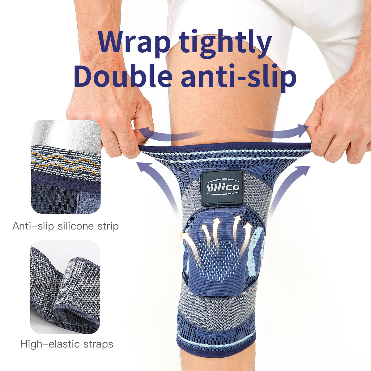 Knee Compression Sleeve Support for Men and Women