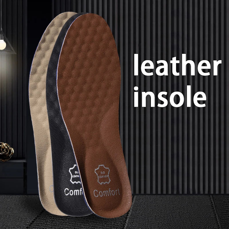 Men’s Leather Arch Support Insoles