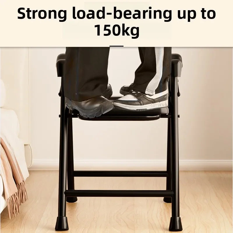 Foldable Bedside Commode with Armrests